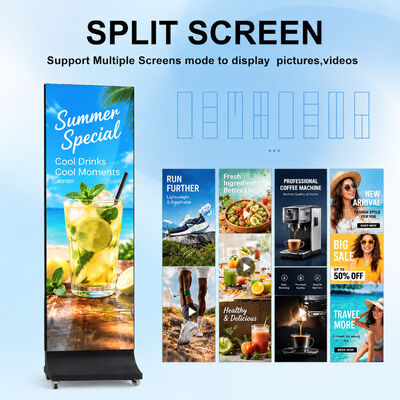 Custom Outdoor LED Poster Screen 640x1600mm P1.538 High Definition Advertising Display OEM ODM